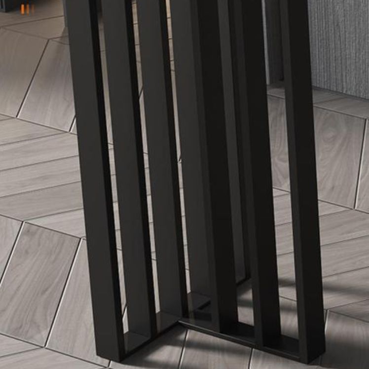 Modern Sintered Stone 1/2/4 Pieces Bar Table Set Rectangle Bar Table with Metal Legs Clearhalo 'Bar Furniture' 'furn' 'furn_home_bar_bar_sets' 'Furniture' 'Home Bars & Bar Sets' 'home_bar_bar_sets' 'Kitchen & Dining Furniture' 1200x1200_0a87e617-feb1-44d3-8b77-1b12b928f44a