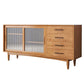 Sideboard in legno a buffet a buffet in stile moderno con armadi e cassetti
