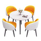 Round Shape 4 Legs Modern Dining Table White Fixed Table of Sintered Stone Clearhalo ' dining_table' 'Dining Tables & Seating' 'Dining Tables' 'furn' 'furn_dining_table' 'Furniture' 'furniture_dining_table' 'Kitchen & Dining Furniture' 'kitchen&dining_furn' 'kitchen' 'kitchen_dining_table' 1200x1200_0a8b07e3-a19f-4570-8a7d-ee701c43c71d