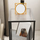 Modern Glass Top Night Table Open Storage 1-Shelf 23 Inch H Nightstand Clearhalo 'Bedroom Furniture' 'furn' 'furn_night_stand' 'Furniture' 'night_stand' 'Nightstands' 1200x1200_0a8b8ccd-f5f9-4ba6-8446-028df49a1677