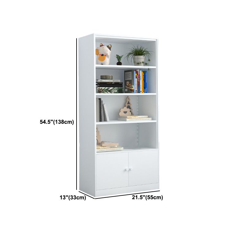 Closed Metal Bookshelf Modern Home Living Room Rectangular Bookcase