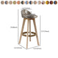 27.56" Wood Scandinavian Kitchen Dining Room Armless Stool Low Back Bar Stool Clearhalo 'Bar Furniture' 'Bar Stools' 'bar_stools' 'furn' 'furn_bar_stools' 'Furniture' 'furniture_bar_stools' 'Kitchen & Dining Furniture' 1200x1200_0a8d1217-45b0-49f7-b855-a03574120461