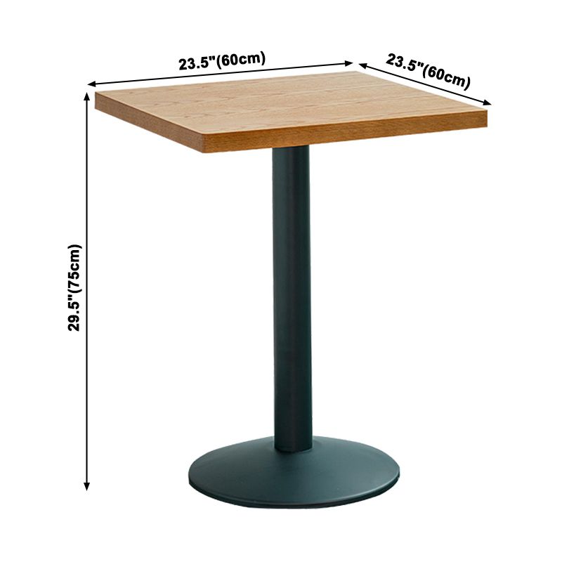 Industrial Style Brown Dining Table Wooden Table with Black Frame for Dining Room Clearhalo ' dining_table' 'Dining Tables & Seating' 'Dining Tables' 'furn' 'furn_dining_table' 'Furniture' 'furniture_dining_table' 'Kitchen & Dining Furniture' 'kitchen&dining_furn' 'kitchen' 'kitchen_dining_table' 1200x1200_0a8fba87-19b4-42ad-ba54-c6fc5cb2535a