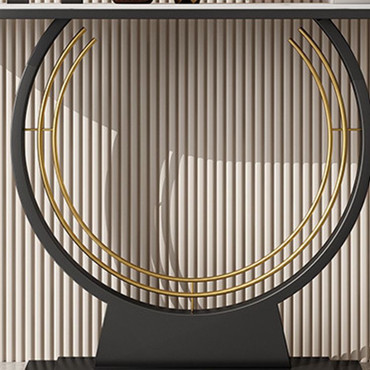 Tavolo console glam tavolo da console mezzaluna resistente ai graffi