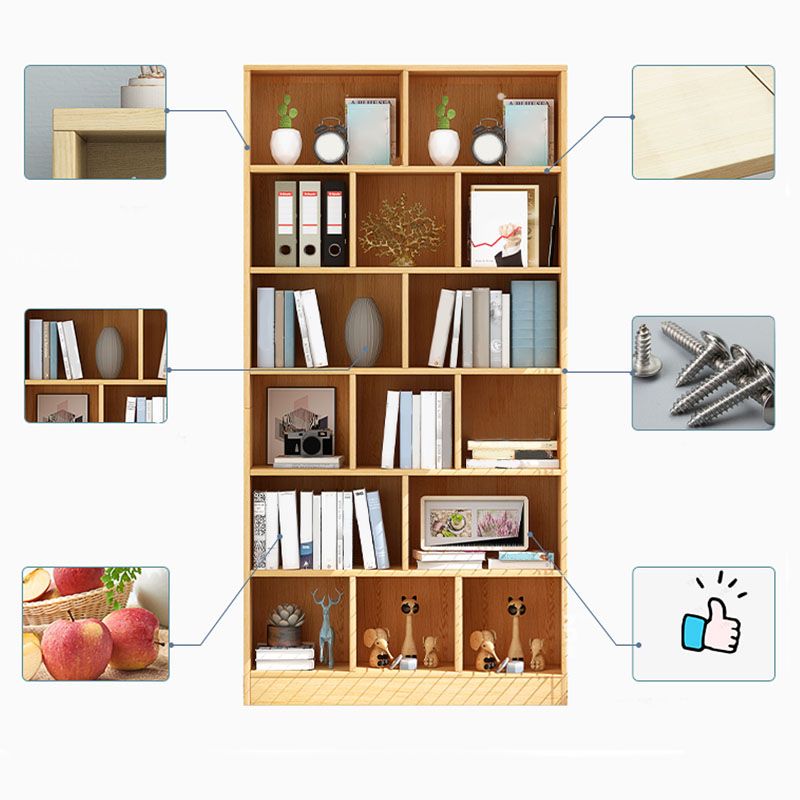 Gesloten houten boekenkast moderne huis woonkamer rooster boekenplank