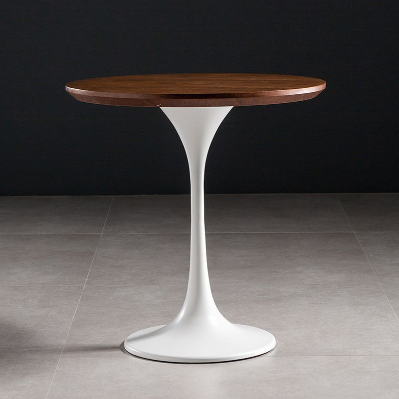 23,6 "tavolo da piedistallo alto in ferro di ferro tavola in legno massiccio