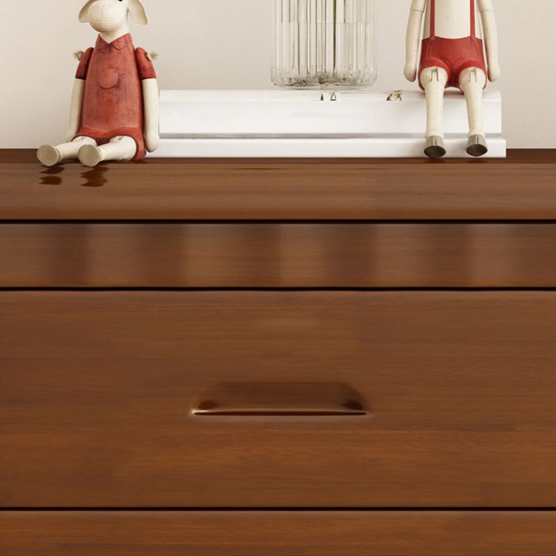 Traditional Lower Shelf Nightstand Rubber Wood Bedside Cabinet with Drawers for Bedroom Clearhalo 'Bedroom Furniture' 'furn' 'furn_night_stand' 'Furniture' 'night_stand' 'Nightstands' 1200x1200_0a9553d0-3b50-4095-ad48-c6926a35ce76