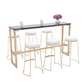 Glam Pub Table Solid Wood Bar Height Rectangle Bar Table for Breakroom Clearhalo 'Bar Furniture' 'Bar Tables' 'bar_tables' 'furn' 'furn_bar_tables' 'Furniture' 'Kitchen & Dining Furniture' 1200x1200_0a966c3b-b069-4c0a-9dd9-577064fc4d02