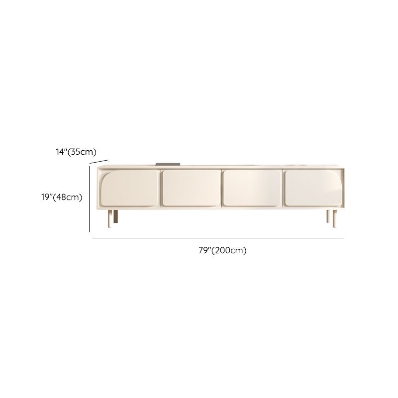 Contemporary TV Console Wooden White Media Console with Doors Clearhalo 'furn' 'furn_tv_stands_entertainment_centers' 'Furniture' 'Living Room Furniture' 'TV Stands & Entertainment Centers' 'TV Stands & Media Storage Furniture' 'tv_stands_entertainment_centers' 1200x1200_0a96e545-823b-4a34-8e41-6633e6735ceb