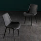 Kitchen Dining Armless Chair Faux Leather Dining Chair in Grey