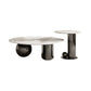 Glam Round Slate Cocktail Table Stainless Steel Abstract Coffee Table Clearhalo 'Coffee & Accent Tables' 'Coffee Tables' 'coffee_tables' 'furn' 'furn_coffee_tables' 'Furniture' 'Living Room Furniture' 1200x1200_0a98c570-77d1-4845-9a66-de5a36ca24ad