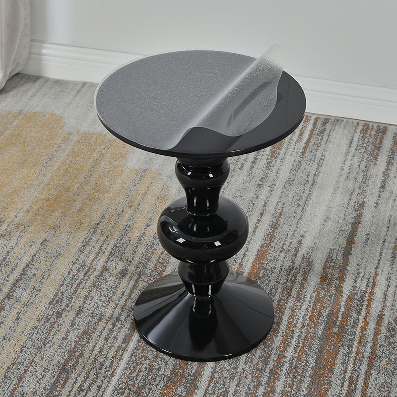 Contemporary End Table Wood Pedestal Round Living Room Side End Table Clearhalo 'Coffee & Accent Tables' 'End & Side Tables' 'end_side_tables' 'furn' 'furn_end_side_tables' 'Furniture' 'Living Room Furniture' 1200x1200_0a99cc58-30d8-40eb-a097-b6c755a09a48
