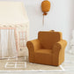 Modern Style Fabric Armrest Buffer Back Imitation Leather Arm Chair