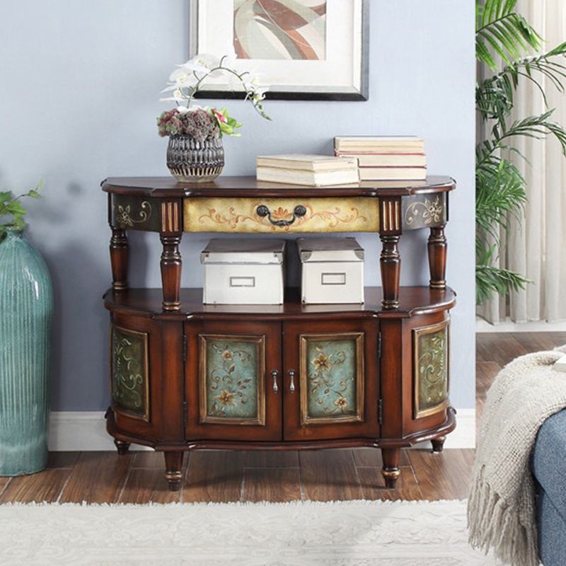 Victoria Wooden Accent Table Free Form Sofa Console Table for Hall Clearhalo 'Console Tables' 'console_tables' 'Entry & Mudroom Furniture' 'furn' 'furn_console_tables' 'Furniture' 1200x1200_0a9c47d3-fe37-4c5d-b3d0-998193ea0f03