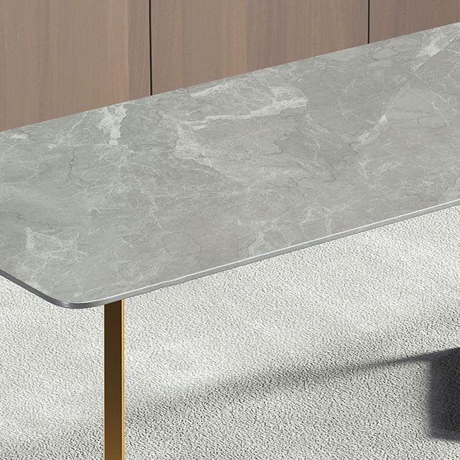 Metal Contemporary Rectangular Dining Table Sintered Stone Table with SledBase Clearhalo ' dining_table' 'Dining Tables & Seating' 'Dining Tables' 'furn' 'furn_dining_table' 'Furniture' 'furniture_dining_table' 'Kitchen & Dining Furniture' 'kitchen&dining_furn' 'kitchen' 'kitchen_dining_table' 1200x1200_0a9db198-28b7-47e5-adb1-3d73f225930c