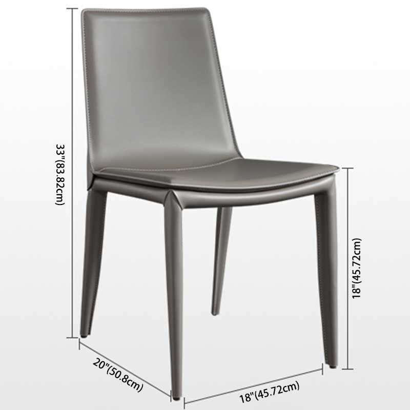 Contemporary Kitchen PU Leather Dining Side Chair Parson Dining Side Chair Clearhalo ' kitchen&dining_furn' 'Dining Chairs' 'Dining Tables & Seating' 'dining_chair' 'furn' 'furn_dining_chair' 'Furniture' 'furniture_dining_chair' 'Kitchen & Dining Furniture' 'kitchen' 1200x1200_0aa06cad-bf7e-46b4-8d2c-262363d46dc9