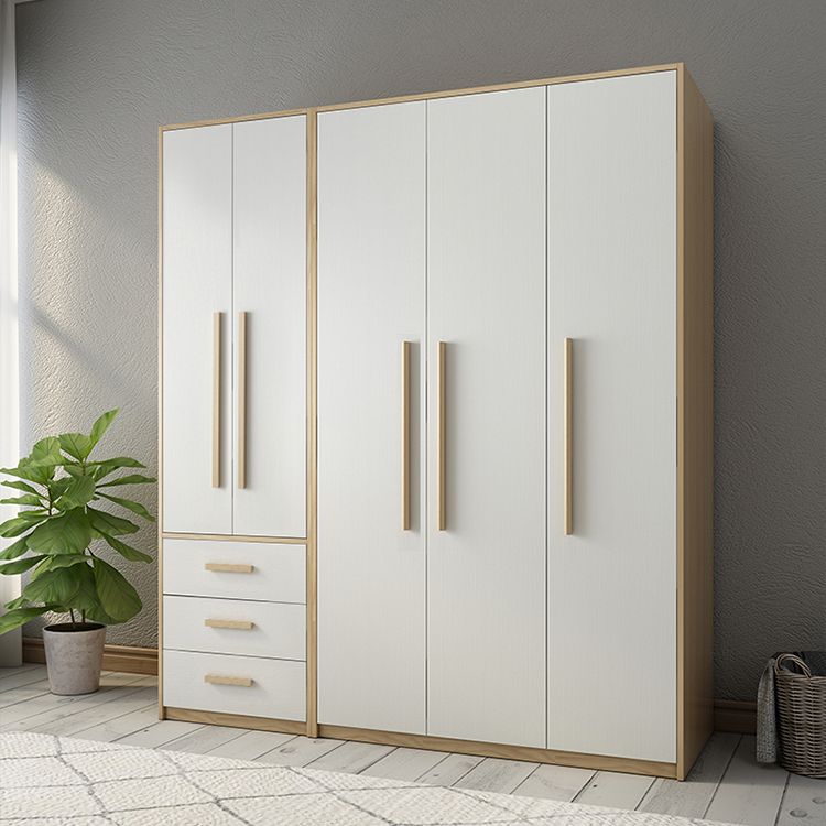 Modern Style Home Wardrobe Armoire Solid Wood and Engineered Wood Wardrobe Cabinet Clearhalo 'Armoires & Wardrobes' 'armoires_wardrobes' 'Bedroom Furniture' 'furn' 'furn_armoires_wardrobes' 'Furniture' 1200x1200_0aa12721-f528-4dbe-a074-3f4a8dad09d0