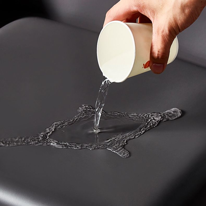 Solid Back Chair Contemporary Modern Leather Indoor-Outdoor Side Chair Clearhalo 'Dining Chairs' 'Dining Tables & Seating' 'dining_chair' 'furn' 'furn_dining_chair' 'Furniture' 'Kitchen & Dining Furniture' 1200x1200_0aa28b55-328b-4406-aa1e-2b7d76f9b27e