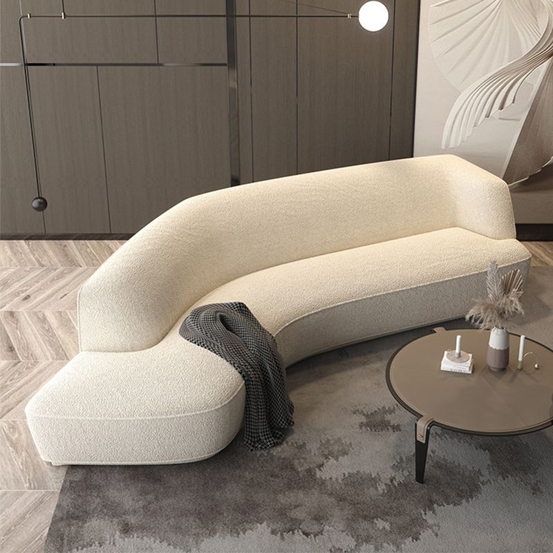 30" Wide Contemporary Sectional Sofa Fabric Curved Corner Sectional Clearhalo 'furn' 'furn_sectionals' 'Furniture' 'Living Room Furniture' 'Sectionals' 1200x1200_0aa3f63f-672d-4019-a703-c7894d18250e