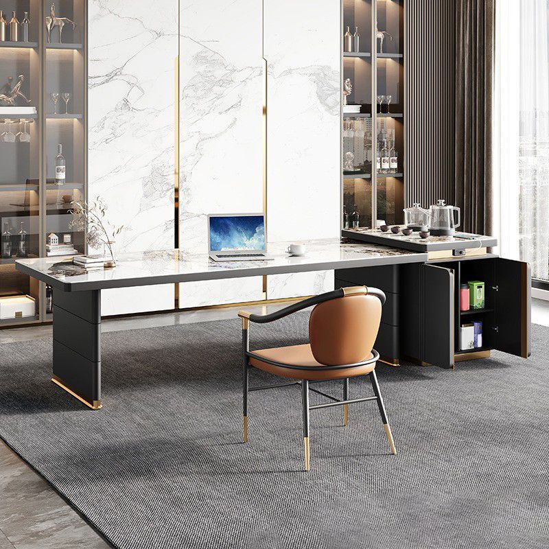 Modern Rectangle Dining Table Sintered Stone Dining Table without Cabinet for Kitchen Clearhalo ' dining_table' 'Dining Tables & Seating' 'Dining Tables' 'furn' 'furn_dining_table' 'Furniture' 'furniture_dining_table' 'Kitchen & Dining Furniture' 'kitchen&dining_furn' 'kitchen' 'kitchen_dining_table' 1200x1200_0aa3ffac-5f27-435e-956f-9437676bcb1b