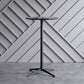 Industrial Aluminium Bar Dining Table Round Indoor Bistro Table with Engineered Wood Top Clearhalo 'Bar Furniture' 'Bar Tables' 'bar_tables' 'Furniture' 'furniture_bar_tables' 'Kitchen & Dining Furniture' 1200x1200_0aa42aa6-524e-4879-8172-4e40953b0eae