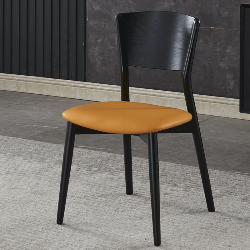 Industrial Style Dining Chair Solid Wood Open Back Armless chair Clearhalo 'Dining Chairs' 'Dining Tables & Seating' 'dining_chair' 'furn' 'furn_dining_chair' 'Furniture' 'Kitchen & Dining Furniture' 1200x1200_0aa4c57c-bd09-44cf-aec7-966866629c98