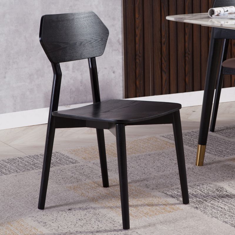 Industrial Leather Restaurant Side Chair Open Back Dining Chair (Set of 2) Clearhalo ' kitchen&dining_furn' 'Dining Chairs' 'Dining Tables & Seating' 'dining_chair' 'furn' 'furn_dining_chair' 'Furniture' 'furniture_dining_chair' 'Kitchen & Dining Furniture' 'kitchen' 1200x1200_0aa89dda-9aa9-4938-9d1f-19468ad221ff