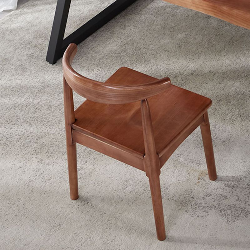 Solid Wood Industrial Dining Table Set 1/2/5/7 Pieces Brown Dinette Set for Home