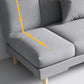 Fabric Modern Tight Back Sofa 31.49" High Armless Sofa for Living Room