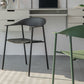 Modern Indoor-Outdoor Dining Arm Chair Plastic Arm Chair with Metal Legs