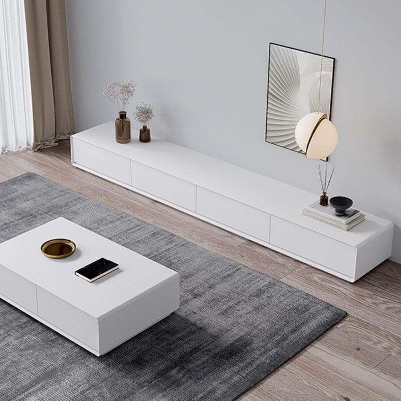 White TV Cabinet Simple Modern Combination Living Room Household Floor TV Cabinet Clearhalo 'furn' 'furn_tv_stands_entertainment_centers' 'Furniture' 'Living Room Furniture' 'TV Stands & Entertainment Centers' 'TV Stands & Media Storage Furniture' 'tv_stands_entertainment_centers' 1200x1200_0aad4591-3415-4b44-bc0c-fddff2f8b6b4