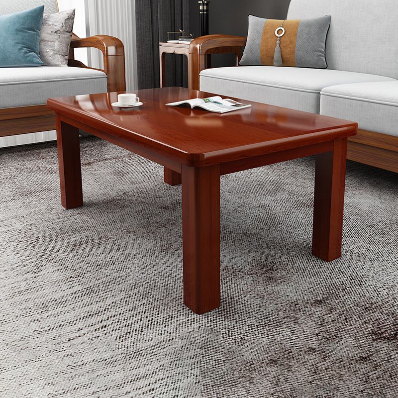 Modern 4 Legs Rectangle Cocktail Table Solid Wood Coffee Table Clearhalo 'Coffee & Accent Tables' 'Coffee Tables' 'coffee_tables' 'furn' 'furn_coffee_tables' 'Furniture' 'Living Room Furniture' 1200x1200_0aad6bdd-eba1-4a1d-83b8-9a689ffd381a