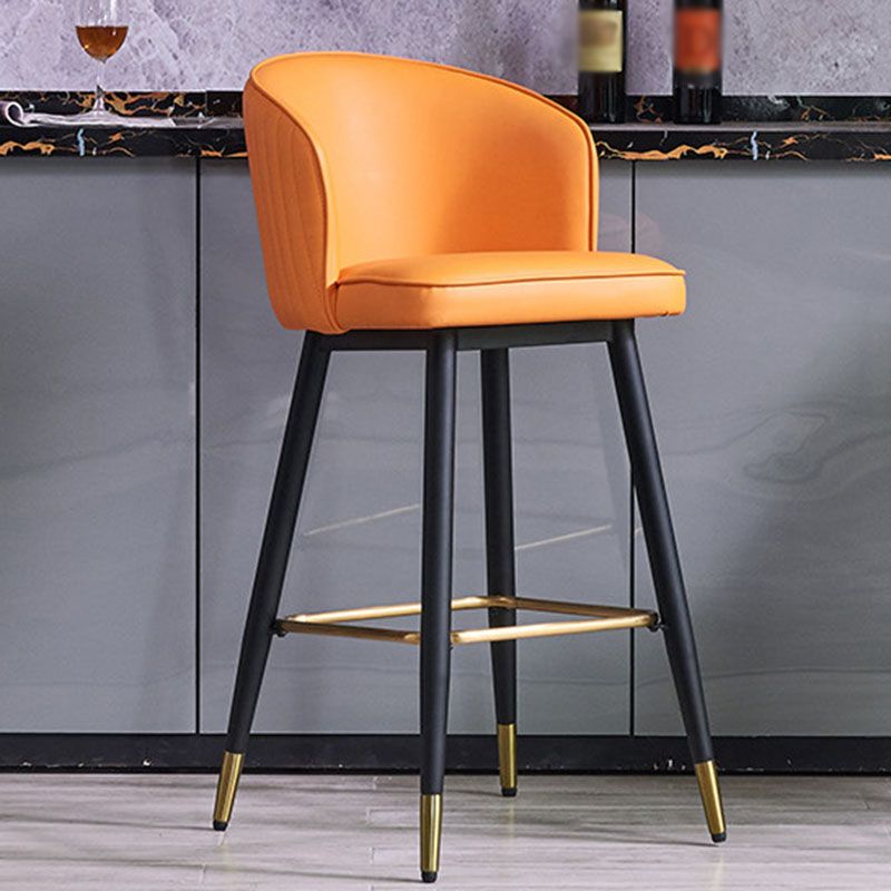 Scandinavian Footrest Home Stool Matte Finish Upholstered Bar Stools Clearhalo 'Bar Furniture' 'Bar Stools' 'bar_stools' 'furn' 'furn_bar_stools' 'Furniture' 'furniture_bar_stools' 'Kitchen & Dining Furniture' 1200x1200_0aad986e-7491-43ea-b3a6-2ec68d7a11f3