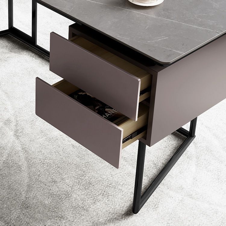 23" Wide Industrial Writing Desk Rectangular 2-Drawer Office Desk Clearhalo 'furn' 'furn_office_desk' 'Furniture' 'Office Desks' 'Office Furniture' 'office_desk' 1200x1200_0aae737c-bd8a-487f-8b92-37c86eb443bf