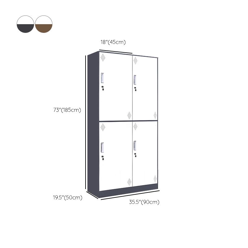 35.4"L Contemporary Wardrobe Closet Metal Home Wardrobe Armoire