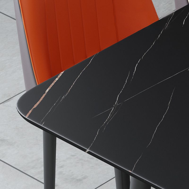 Modern Home Sintered Stone Dining Table Rectangular Table with Carbon Steel Legs Clearhalo ' dining_table' 'Dining Tables & Seating' 'Dining Tables' 'furn' 'furn_dining_table' 'Furniture' 'furniture_dining_table' 'Kitchen & Dining Furniture' 'kitchen&dining_furn' 'kitchen' 'kitchen_dining_table' 1200x1200_0ab2c9e8-cdc6-4781-b1a2-49659906f515