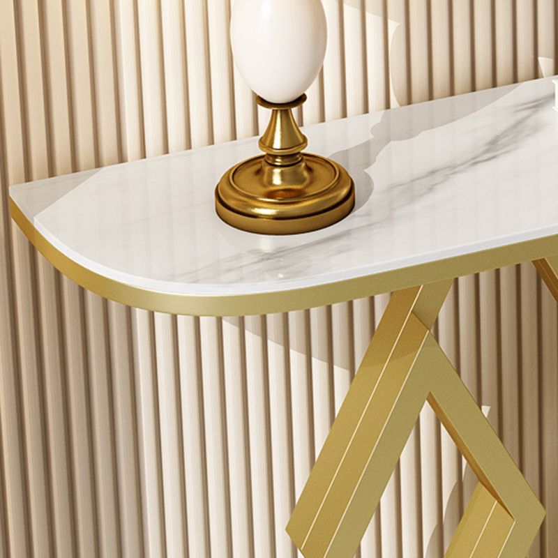 Tavolo da console mezza luna glam resistente al tavolo divano console per esterni