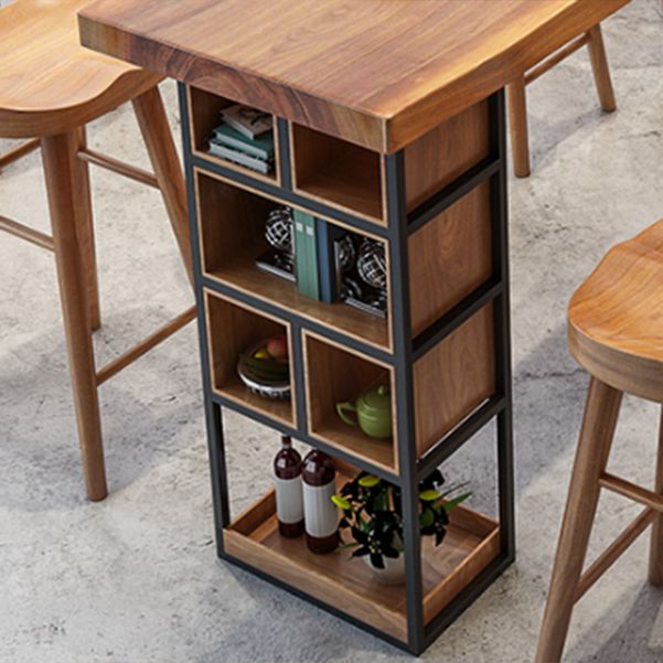 Rectangle Bar Table Contemporary Wood Bar Table with Sled Base Clearhalo 'Bar Furniture' 'Bar Tables' 'bar_tables' 'furn' 'furn_bar_tables' 'Furniture' 'furniture_bar_tables' 'Kitchen & Dining Furniture' 1200x1200_0ab319f3-d855-44c5-ad5a-d862d4e6f85b