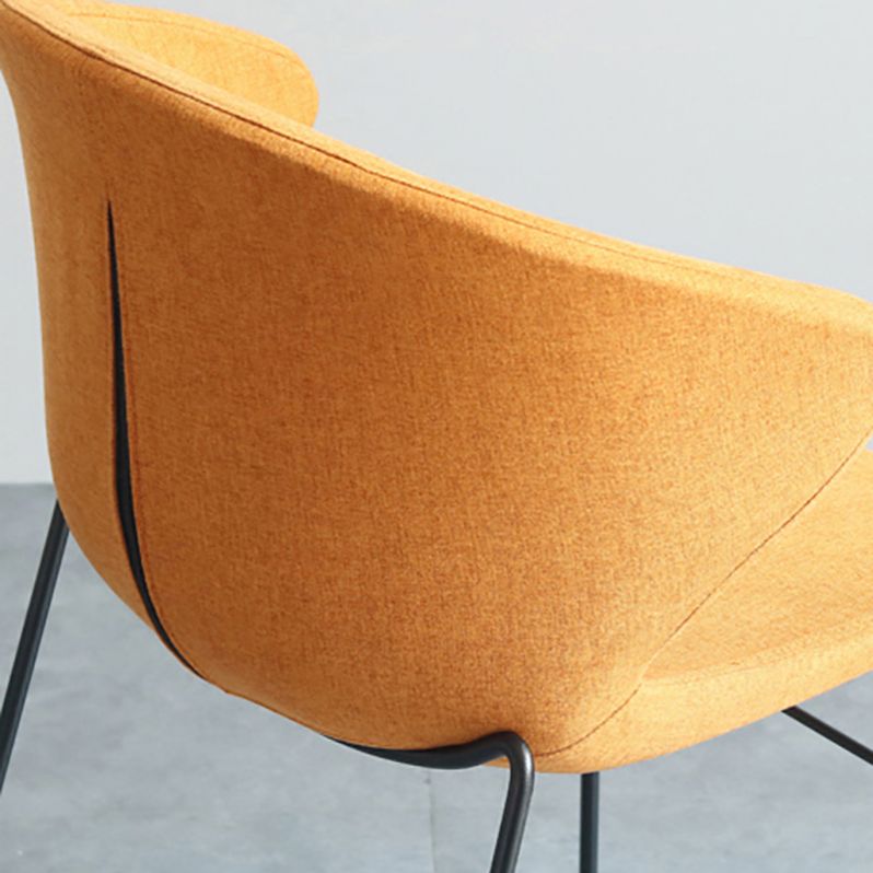 Contemporary Style Dining Chair Armless Metal Side Wingback Chairs for Kitchen Clearhalo ' kitchen&dining_furn' 'Dining Chairs' 'Dining Tables & Seating' 'dining_chair' 'furn' 'furn_dining_chair' 'Furniture' 'furniture_dining_chair' 'Kitchen & Dining Furniture' 'kitchen' 1200x1200_0ab39364-c934-47c0-9187-f0bcd66bf99e