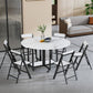 Modern Tripod Base Dinette Table Chipboard Folding Table Home Furniture (only Table) Clearhalo 'Dining Tables & Seating' 'Dining Tables' 'dining_table' 'furn' 'furn_dining_table' 'Furniture' 'furniture_dining_table' 'Kitchen & Dining Furniture' 'kitchen' 'kitchen_dining_table' 1200x1200_0ab39434-a398-4241-a4ea-431301eff54a