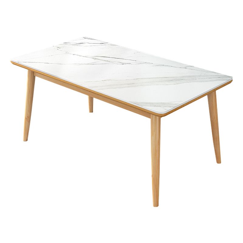 Simplicity Home Sintered Stone Dining Table Rectangle Shape Dining Table with 4 Legs Base Clearhalo ' dining_table' 'Dining Tables & Seating' 'Dining Tables' 'furn' 'furn_dining_table' 'Furniture' 'furniture_dining_table' 'Kitchen & Dining Furniture' 'kitchen&dining_furn' 'kitchen' 'kitchen_dining_table' 1200x1200_0ab3d7dd-d6eb-49ad-8d70-9236e756c098