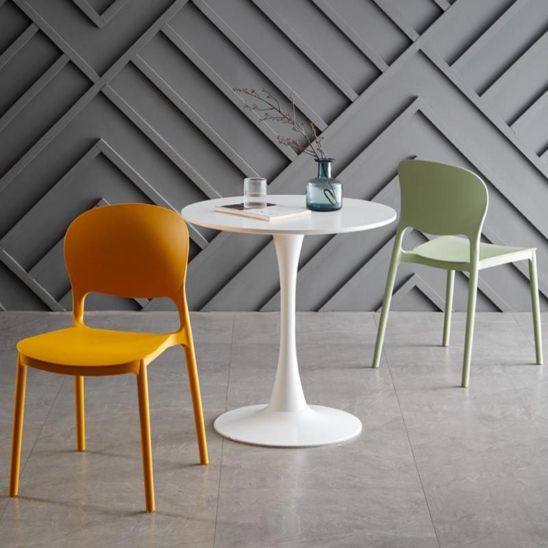 Glam Plastic Side Chair Stacking Open Back Dining Side Chair Clearhalo 'Dining Chairs' 'Dining Tables & Seating' 'dining_chair' 'furn' 'furn_dining_chair' 'Furniture' 'Kitchen & Dining Furniture' 1200x1200_0ab3fa12-4fa0-4ebd-b136-ba48da840ca2