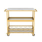 Marble Home Dining Kitchen Trolley Rectangular Prep Table with Towel Rack Clearhalo 'furn' 'furn_kitchen_islands_carts' 'Furniture' 'Kitchen & Dining Furniture' 'Kitchen Islands & Carts' 'kitchen_islands_carts' 1200x1200_0ab416ed-7d06-47b7-94c4-0f70799e5d61