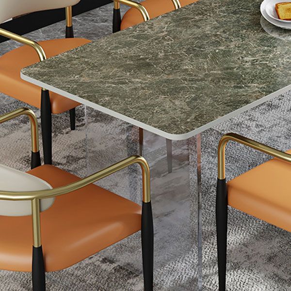 Designer Style 1/4/5/7 Pieces Dining Set Sintered Stone Top Dining Table with Chairs Clearhalo 'Dining Room Sets' 'Dining Tables & Seating' 'dining_room_set' 'furn' 'furn_dining_room_set' 'Furniture' 'furniture_dining_room_set' 'Kitchen & Dining Furniture' 1200x1200_0ab4ee1c-d7bd-4b16-b763-841b2caa7357