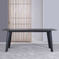Rectangle 4 Legs Industrial Table Black Fixed Table of Sintered Stone Clearhalo ' dining_table' 'Dining Tables & Seating' 'Dining Tables' 'furn' 'furn_dining_table' 'Furniture' 'furniture_dining_table' 'Kitchen & Dining Furniture' 'kitchen&dining_furn' 'kitchen' 'kitchen_dining_table' 1200x1200_0ab5936b-2355-4e05-9a1a-ad3d51845f3a