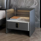 Top in vetro Top da 19 pollici H Night Table Open Open Archite Modern 1-Drawer Endstand