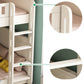 Wood Mattress Included Bunk Bed Solid Color Rectangular Bunk Bed
