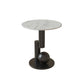 Modern Style Rock Slab Top with Black/gold Metal Work Base Side Table Clearhalo 'Coffee & Accent Tables' 'End & Side Tables' 'end_side_table' 'Furniture' 'furniture_end_side_table' 'Living Room Furniture' 1200x1200_0ab81913-64e2-4ea6-a1db-a6a75ae96001