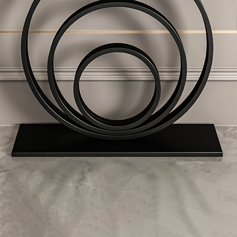 Tavolo console astratto di mezza luna glam e console astratta per Hall