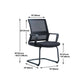 Modern Slide Office Chair with Breathable AirGrid Black Office Chair